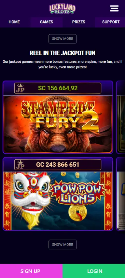 Luckyland App Casino Games
